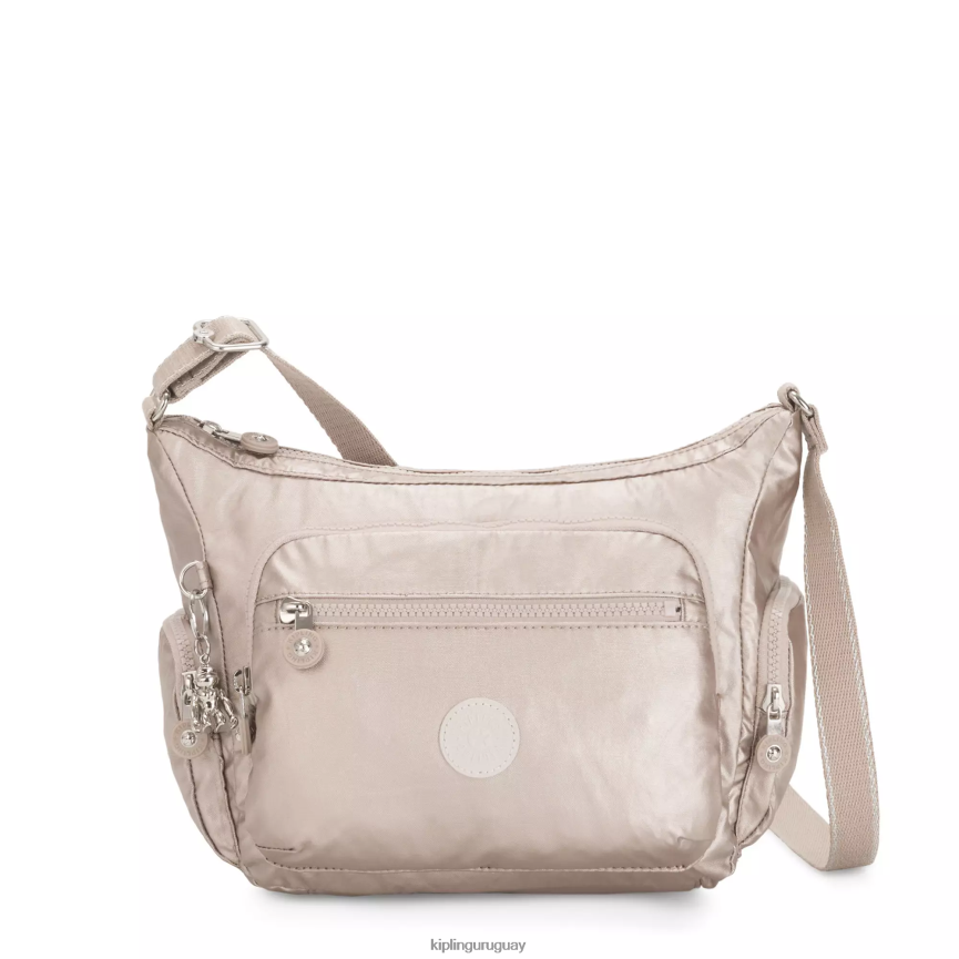 Kipling bolsa crossbody Gabbie pequeña metalizada H44NB186 resplandor metalico mujer bolsos cruzados