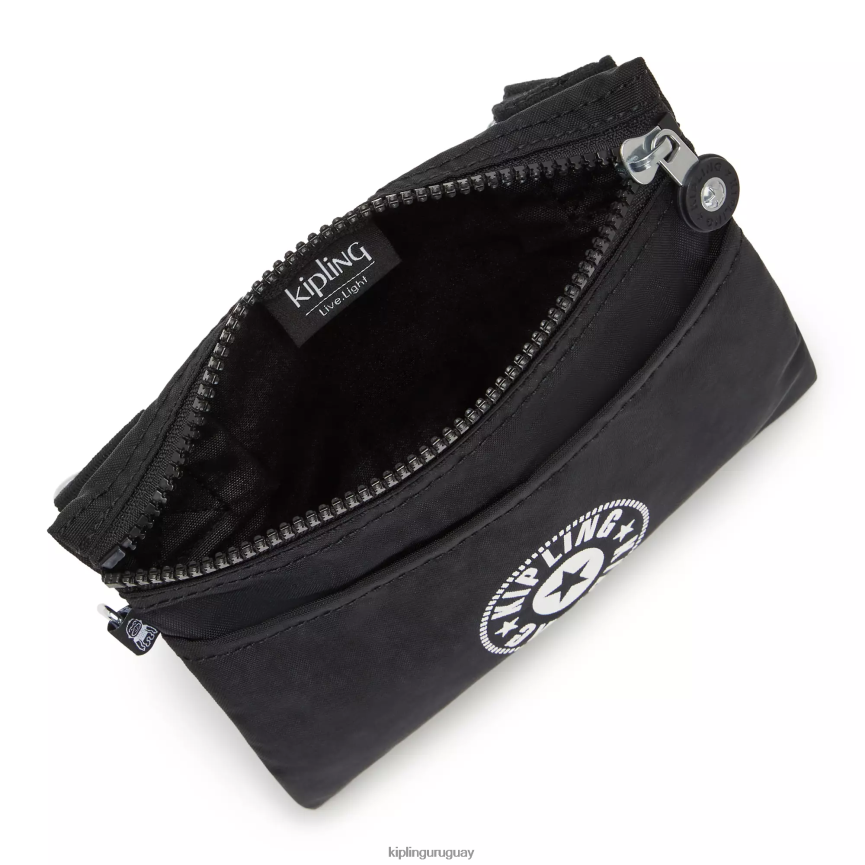 Kipling bolsa crossbody H44NB236 luz negra mujer bolsos cruzados