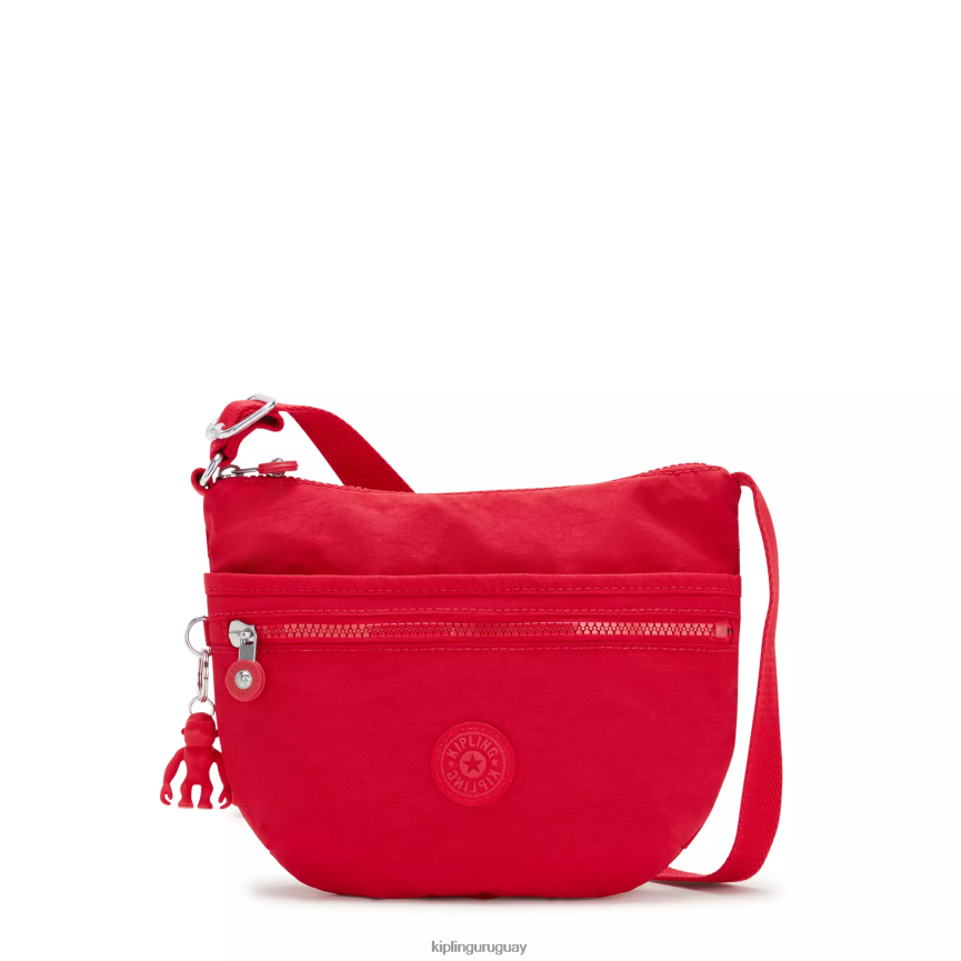 Kipling bolsa crossbody arto pequeña H44NB226 colorete rojo mujer bolsos cruzados