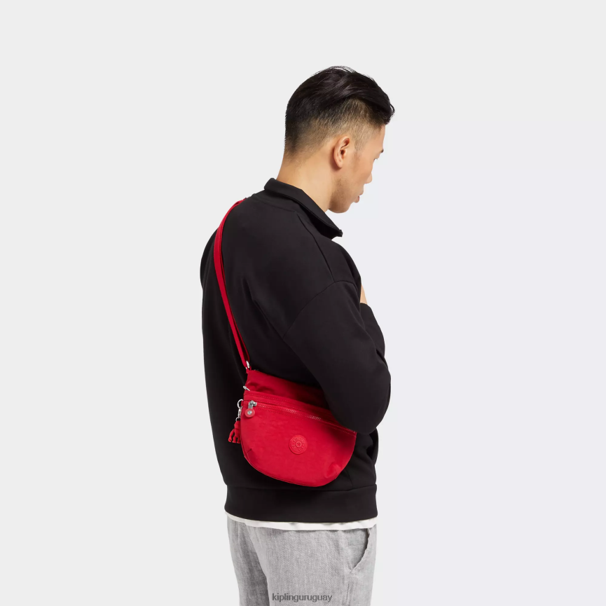 Kipling bolsa crossbody arto pequeña H44NB226 colorete rojo mujer bolsos cruzados