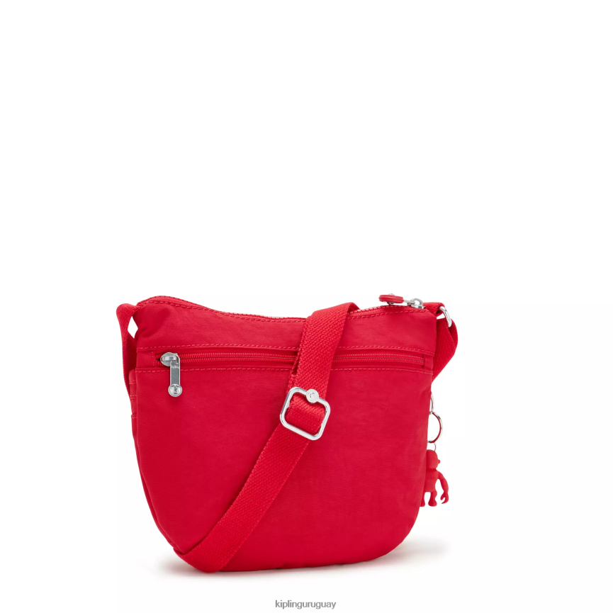 Kipling bolsa crossbody arto pequeña H44NB226 colorete rojo mujer bolsos cruzados