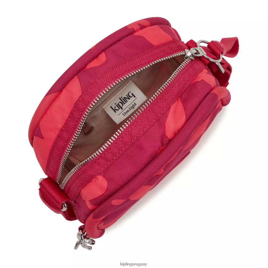 Kipling bolsa crossbody con estampado de jesper H44NB189 flores de coral mujer bolsos cruzados