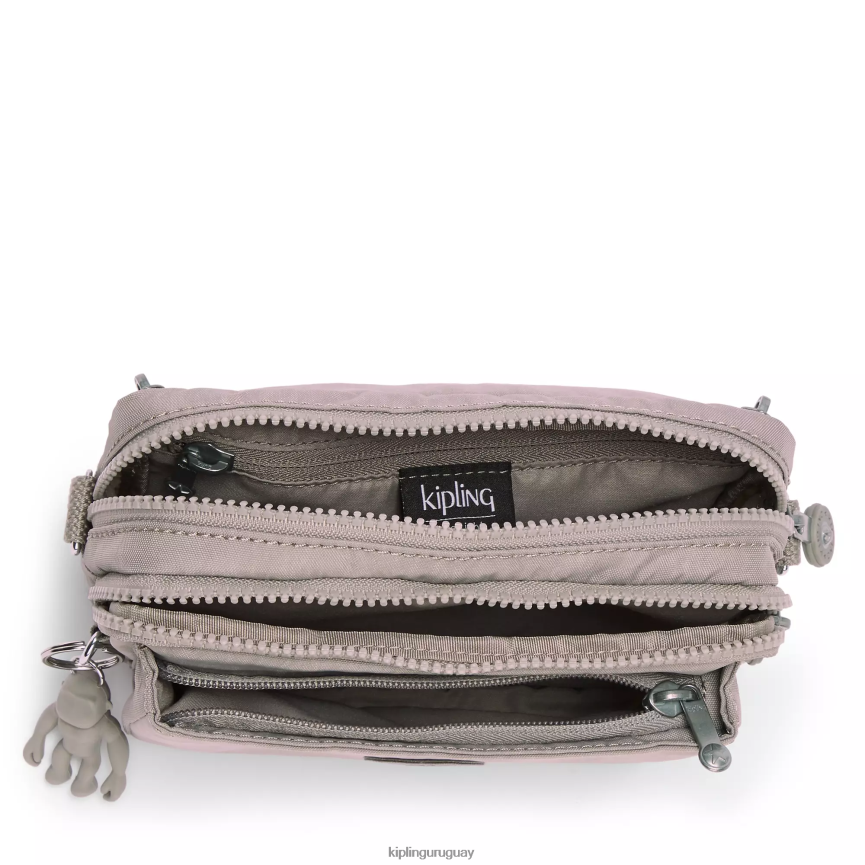 Kipling bolsa crossbody convertible abanu H44NB117 gris gris mujer bolsos cruzados