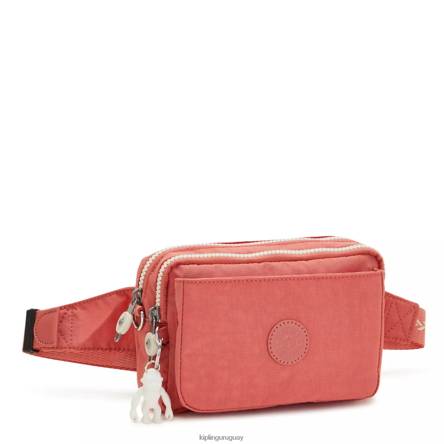 Kipling bolsa crossbody convertible abanu H44NB122 rosa de la vendimia mujer bolsos cruzados