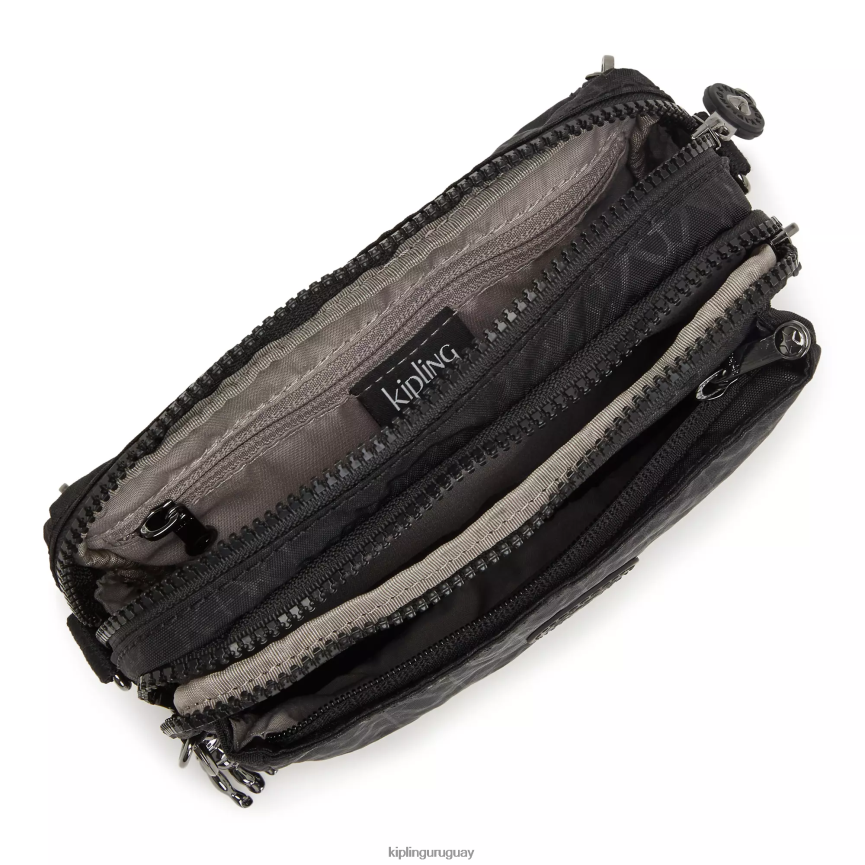 Kipling bolsa crossbody convertible abanu con múltiples estampados H44NB188 firma en relieve mujer bolsos cruzados