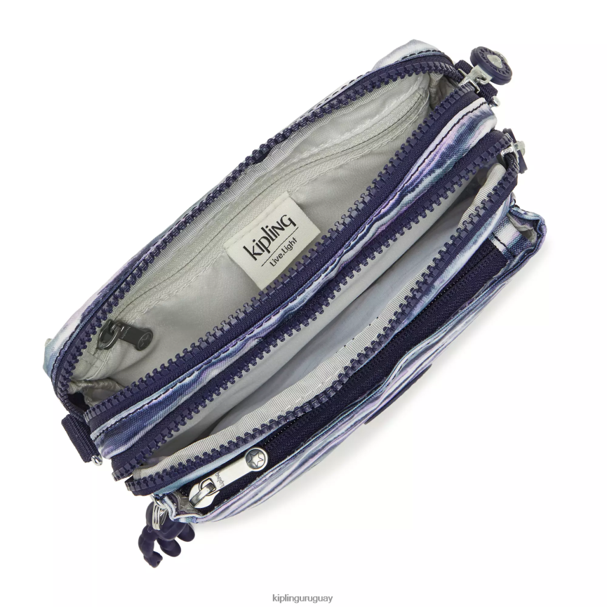 Kipling bolsa crossbody convertible abanu con múltiples estampados H44NB319 rayas de pincel mujer bolsos cruzados