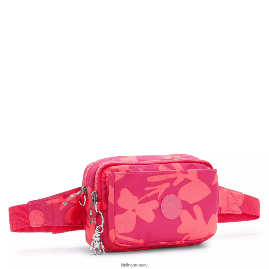 Kipling bolsa crossbody convertible abanu con múltiples estampados H44NB320 flor de coral mujer bolsos cruzados