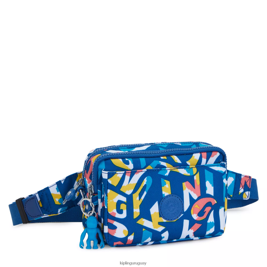 Kipling bolsa crossbody convertible abanu con múltiples estampados H44NB321 neón mujer bolsos cruzados