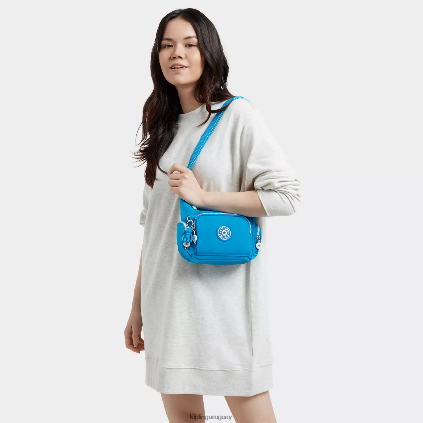 Kipling bolsa crossbody gabbie mini H44NB22 azul ansioso mujer bolsos cruzados