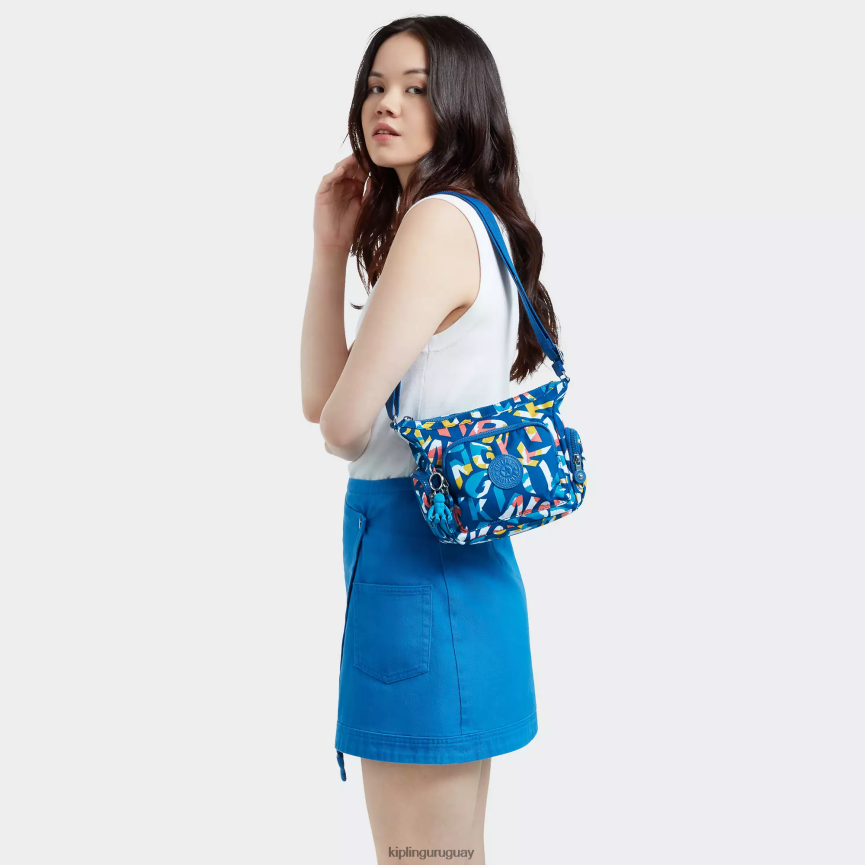 Kipling bolsa crossbody gabbie mini estampada H44NB139 neón mujer bolsos cruzados