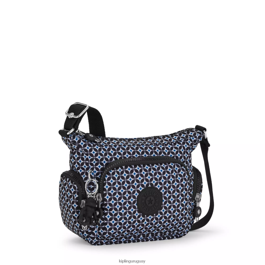 Kipling bolsa crossbody gabbie mini estampada H44NB140 azulejo negruzco mujer bolsos cruzados