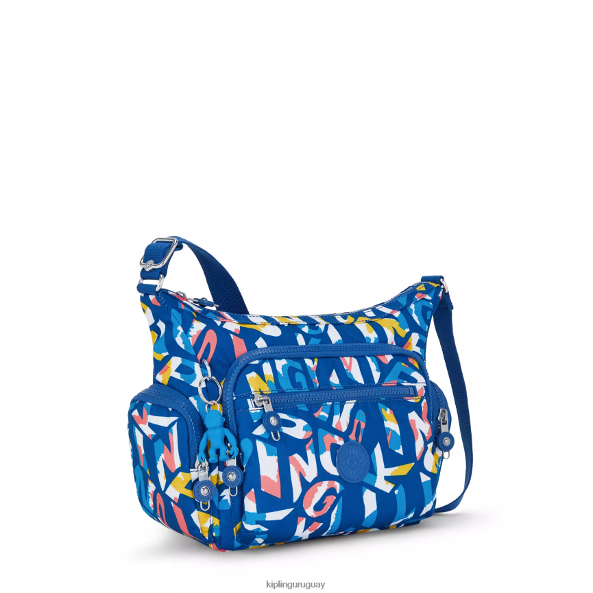 Kipling bolsa crossbody gabbie pequeña estampada H44NB146 neón mujer bolsos cruzados