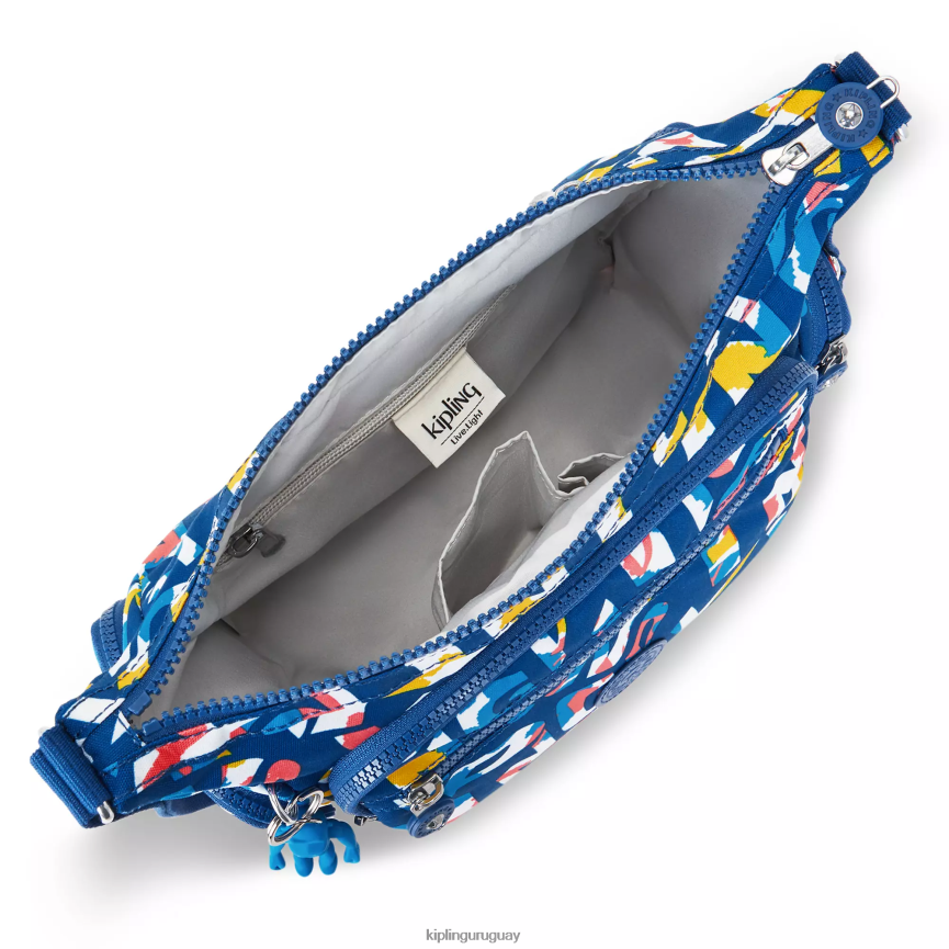 Kipling bolsa crossbody gabbie pequeña estampada H44NB146 neón mujer bolsos cruzados