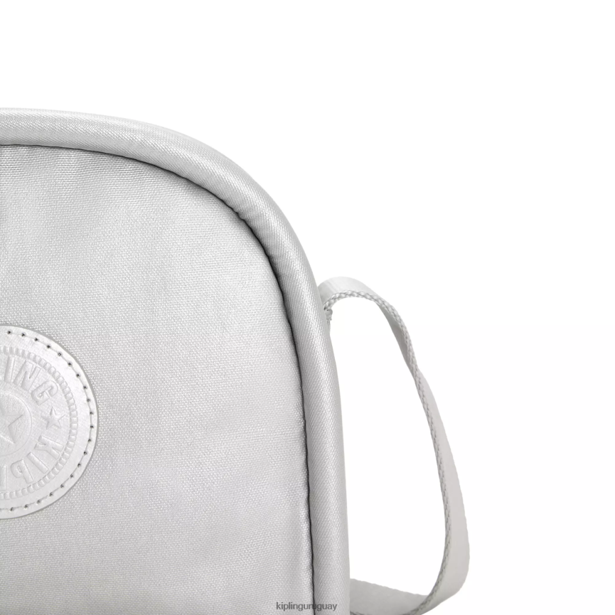Kipling bolsa crossbody jesper metalizada H44NB205 metálico brillante mujer bolsos cruzados