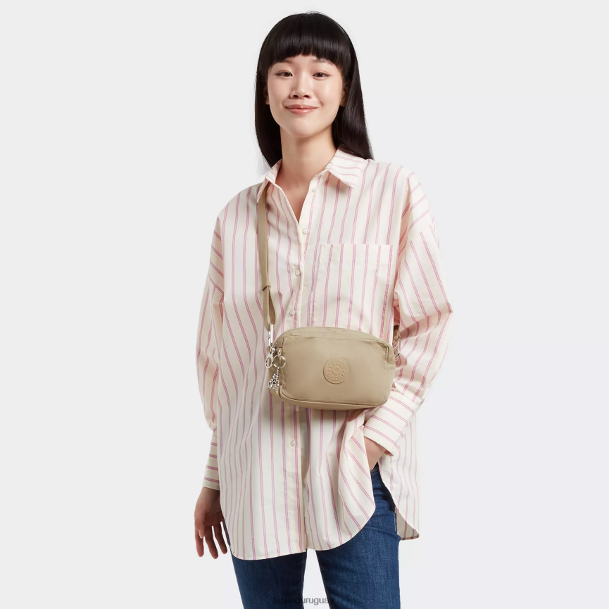 Kipling bolsa crossbody milda H44NB69 beige natural mujer bolsos cruzados