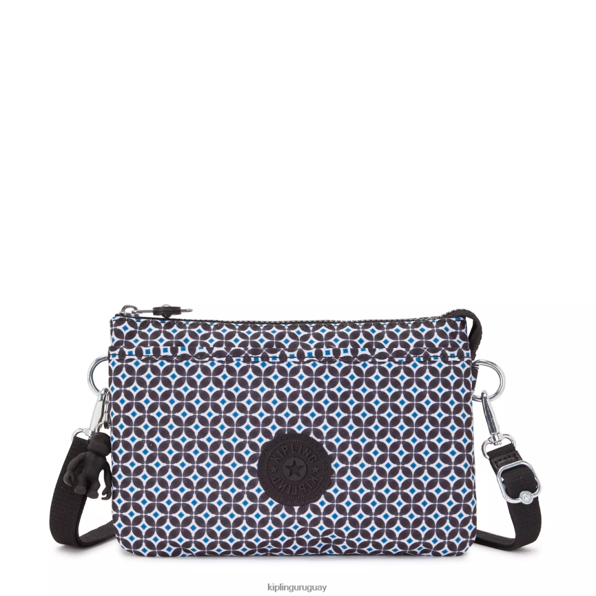 Kipling bolsa crossbody riri estampada H44NB143 azulejo negruzco mujer bolsos cruzados