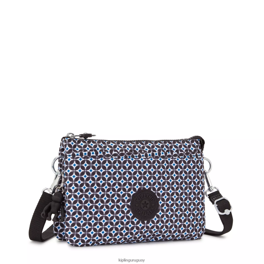 Kipling bolsa crossbody riri estampada H44NB143 azulejo negruzco mujer bolsos cruzados