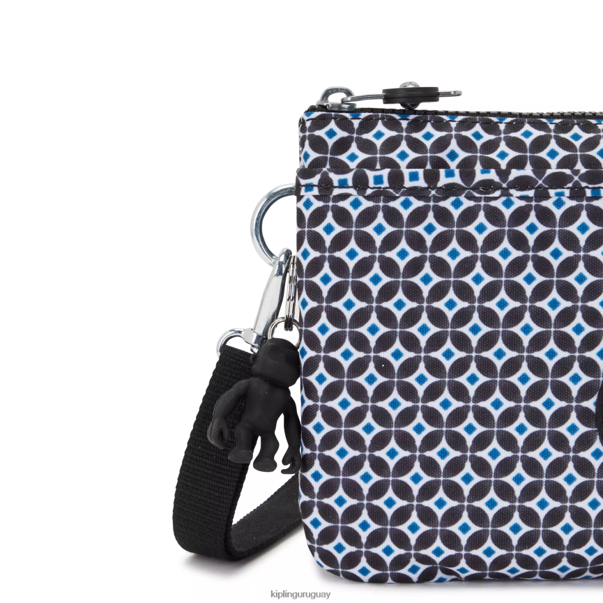 Kipling bolsa crossbody riri estampada H44NB143 azulejo negruzco mujer bolsos cruzados