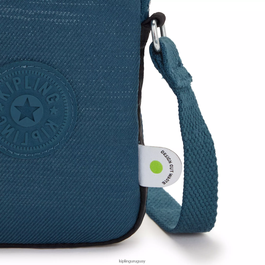 Kipling bolso cruzado para teléfono Tally H44NB182 verde azulado tejido mujer bolsos cruzados