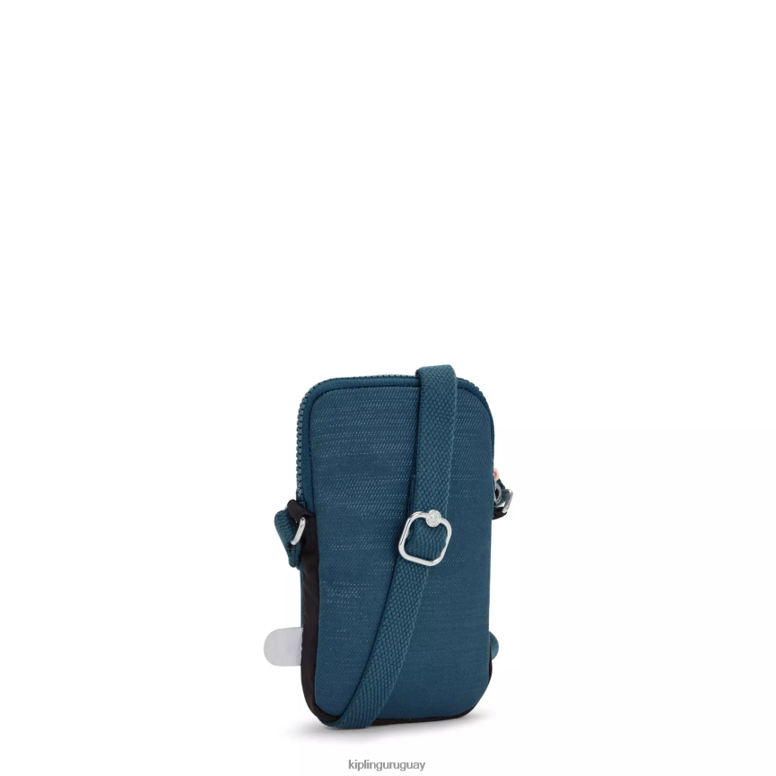 Kipling bolso cruzado para teléfono Tally H44NB182 verde azulado tejido mujer bolsos cruzados