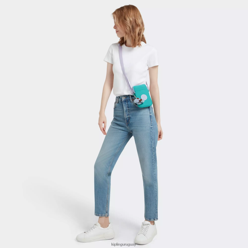 Kipling bolso cruzado para teléfono Tally H44NB49 surfista verde mujer bolsos cruzados