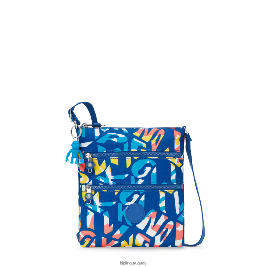 Kipling bolso bandolera mini keiko estampado H44NB7 neón mujer minibolsos