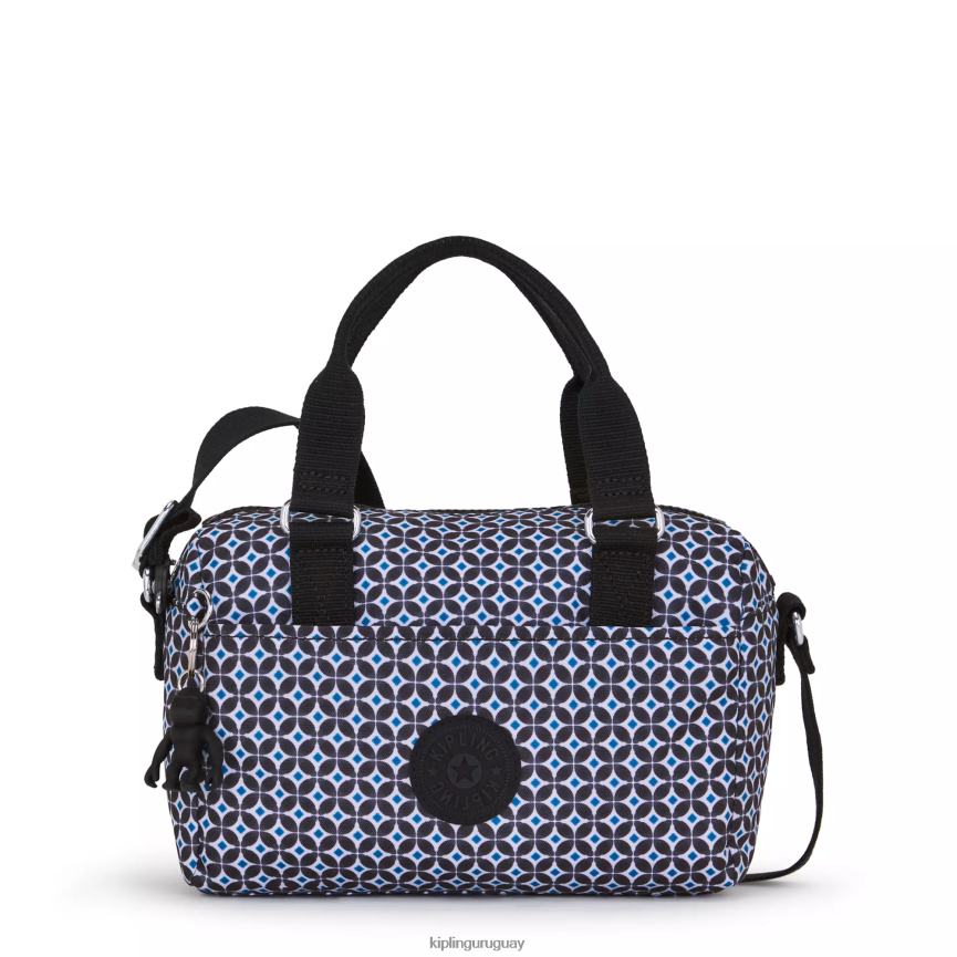 Kipling bolso de mano folki mini estampado H44NB1 azulejo negruzco mujer minibolsos