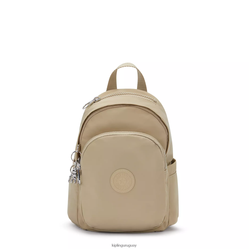Kipling mini mochila delia H44NB368 beige natural mujer minibolsos
