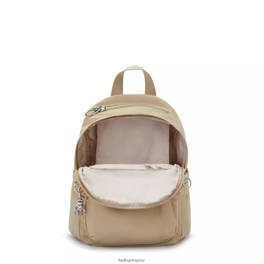 Kipling mini mochila delia H44NB368 beige natural mujer minibolsos