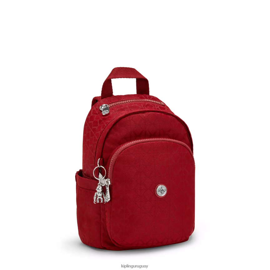 Kipling mini mochila delia H44NB387 firma roja mujer minibolsos