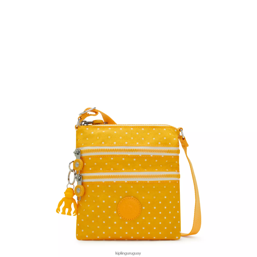 Kipling minibolso alvar extrapequeño estampado H44NB72 punto suave amarillo mujer minibolsos
