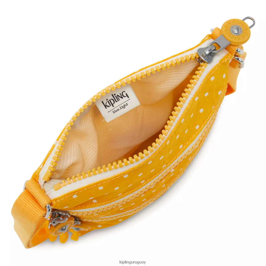 Kipling minibolso alvar extrapequeño estampado H44NB72 punto suave amarillo mujer minibolsos