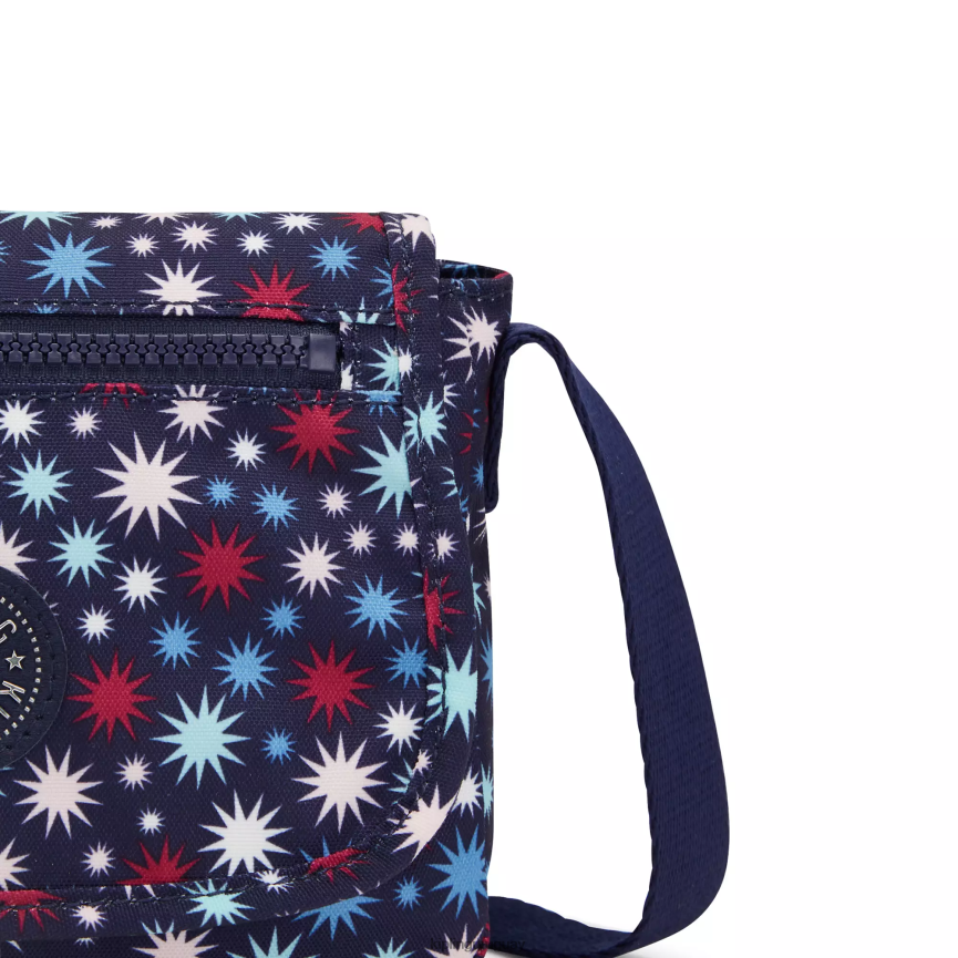Kipling minibolso bandolera sabian estampado H44NB11 estrellas funky mujer minibolsos