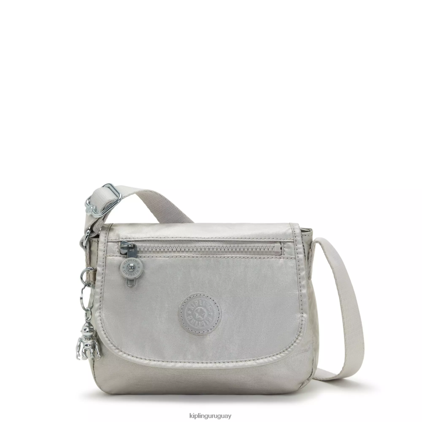 Kipling minibolso bandolera sabian metalizado H44NB100 metálico brillante mujer minibolsos