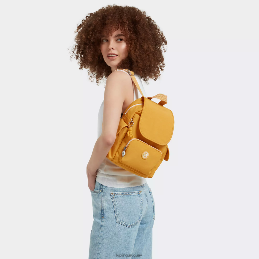 Kipling minimochila city pack H44NB411 amarillo rapido mujer minibolsos