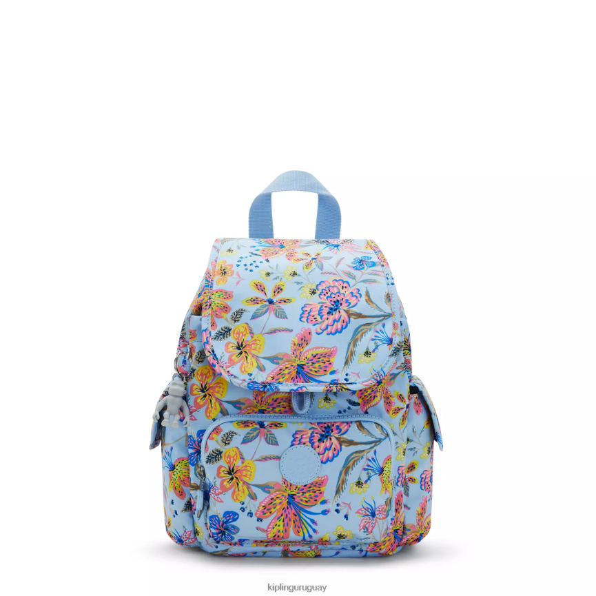 Kipling mochila city pack mini estampada H44NB499 flores silvestres mujer minibolsos