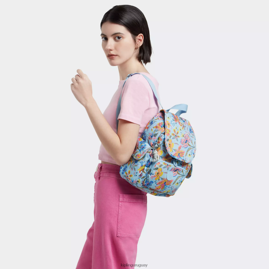 Kipling mochila city pack mini estampada H44NB499 flores silvestres mujer minibolsos