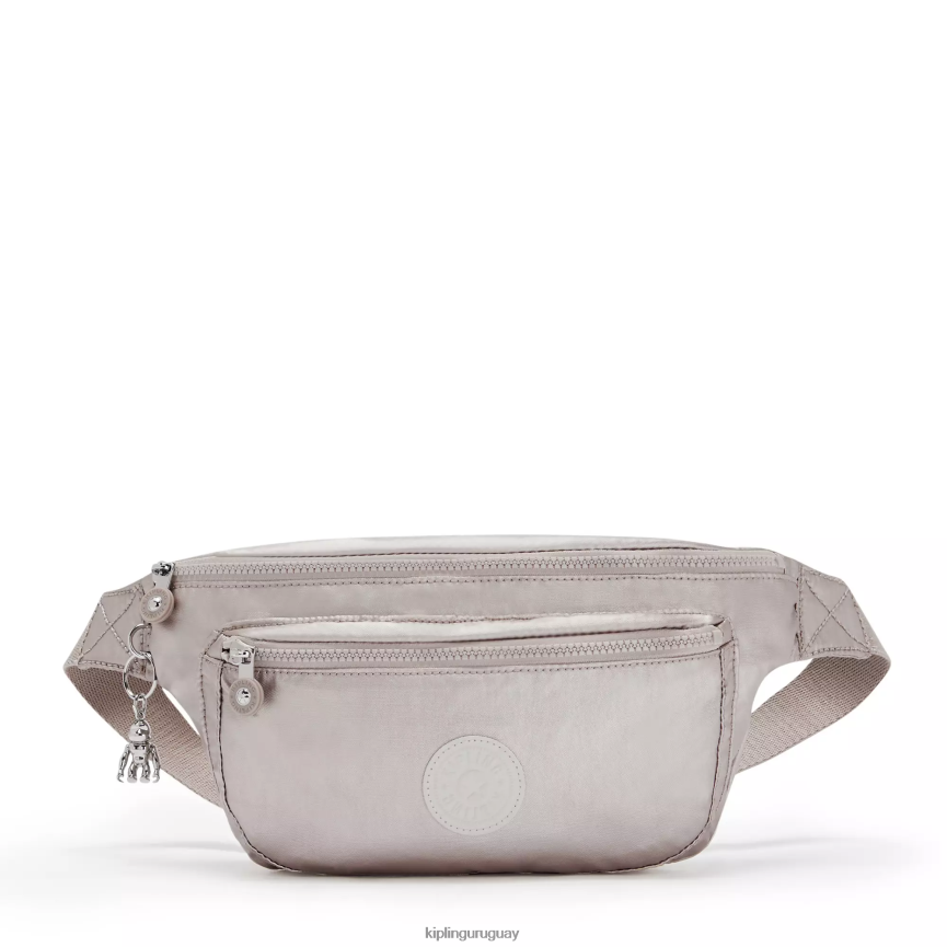 Kipling riñonera metalizada extra grande yasemina H44NB285 resplandor metalico mujer paquete de cintura