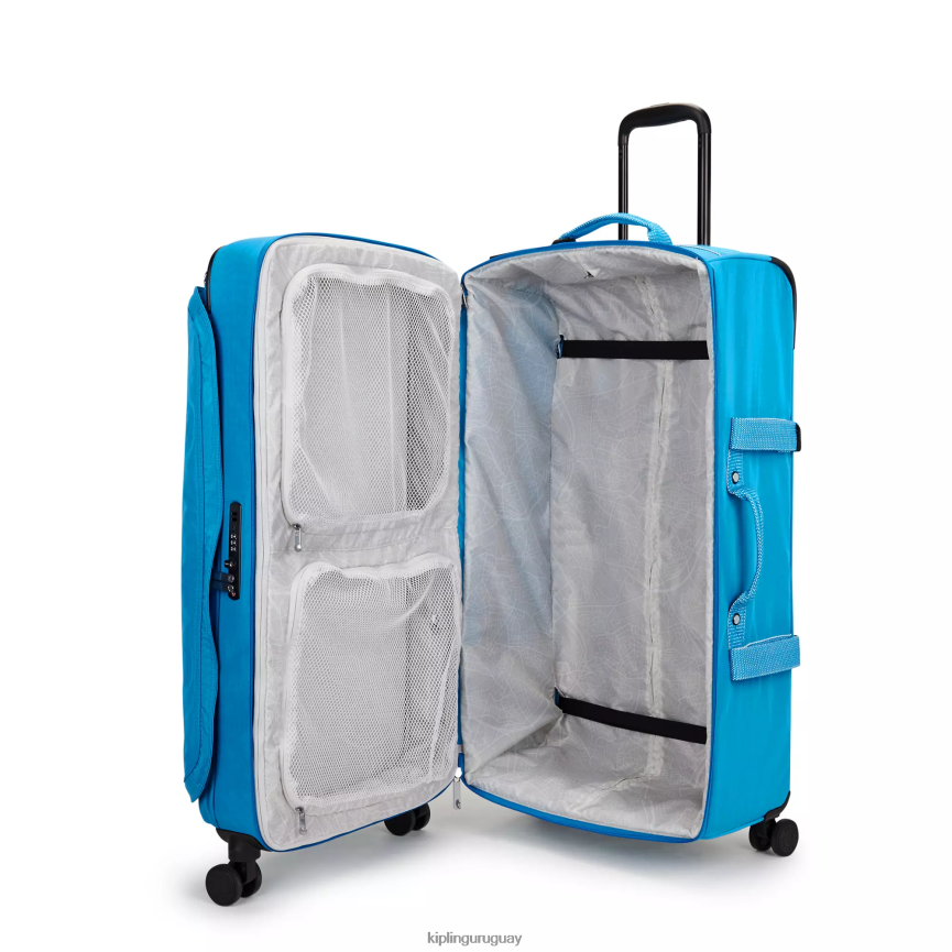 Kipling equipaje rodante grande espontáneo H44NB519 azul ansioso mujer equipaje rodante