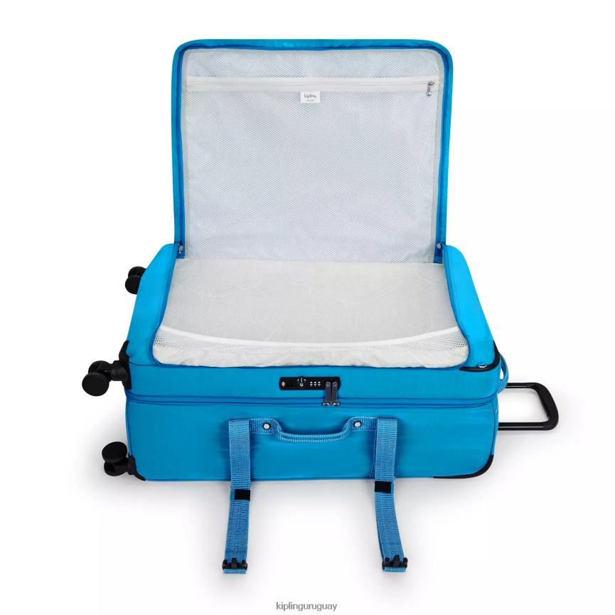 Kipling equipaje rodante grande espontáneo H44NB519 azul ansioso mujer equipaje rodante