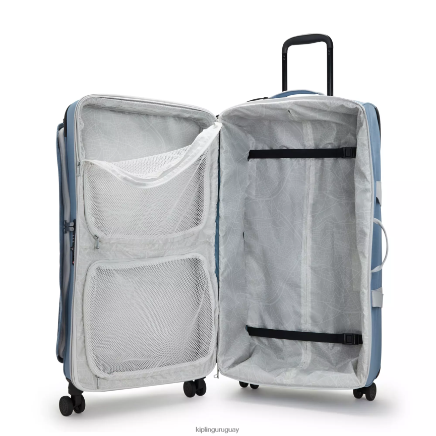 Kipling equipaje rodante grande espontáneo H44NB521 cepillo azul c mujer equipaje rodante