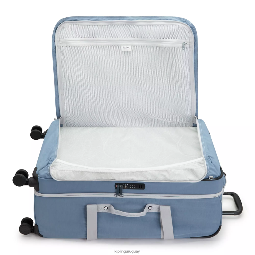 Kipling equipaje rodante grande espontáneo H44NB521 cepillo azul c mujer equipaje rodante