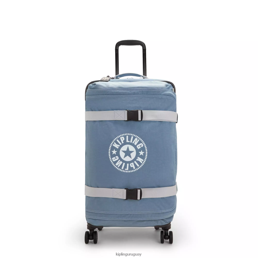 Kipling equipaje rodante medio espontáneo H44NB517 cepillo azul c mujer equipaje rodante