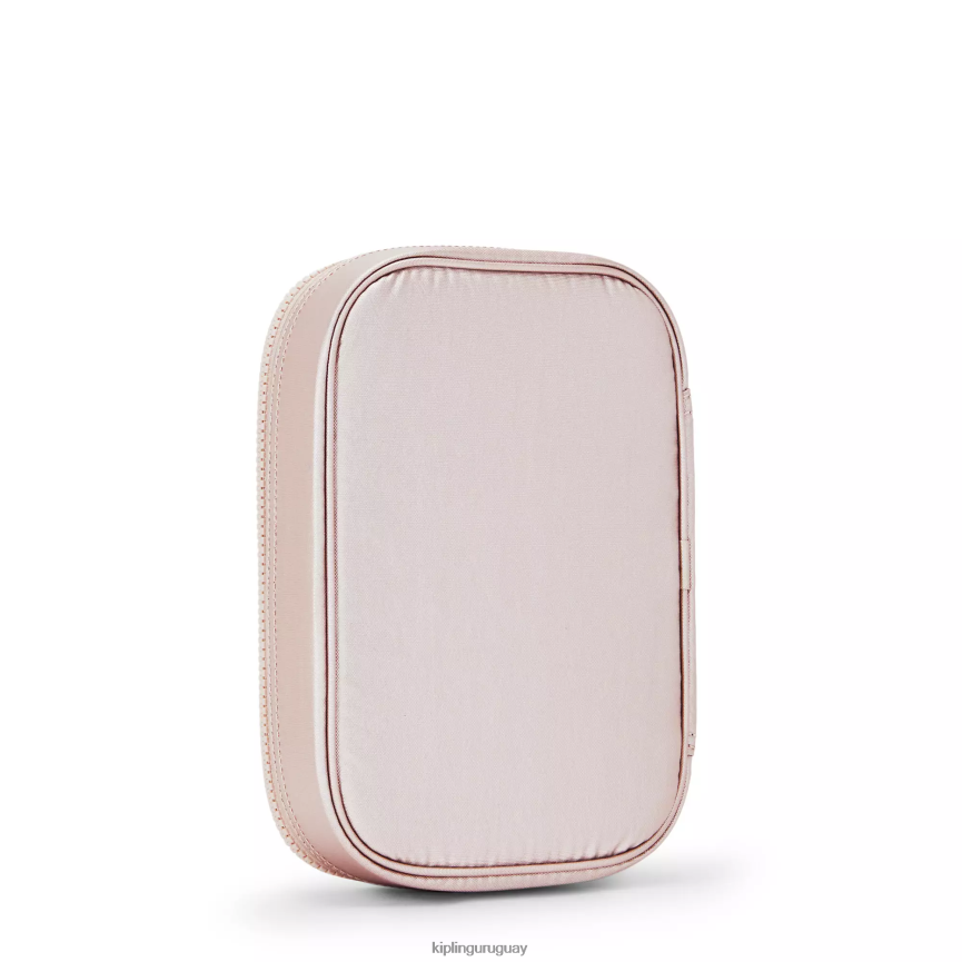 Kipling 100 boligrafos estuche metalico H44NB597 rosa metalica mujer bolígrafos y estuches