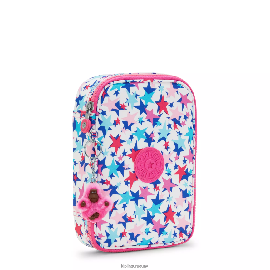Kipling Estuche 100 bolígrafos estampado H44NB587 estrellas de amapola mujer bolígrafos y estuches