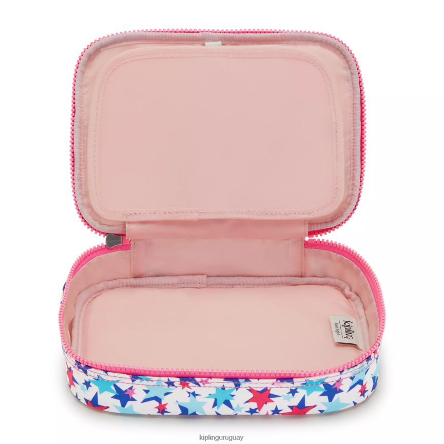 Kipling Estuche 100 bolígrafos estampado H44NB587 estrellas de amapola mujer bolígrafos y estuches