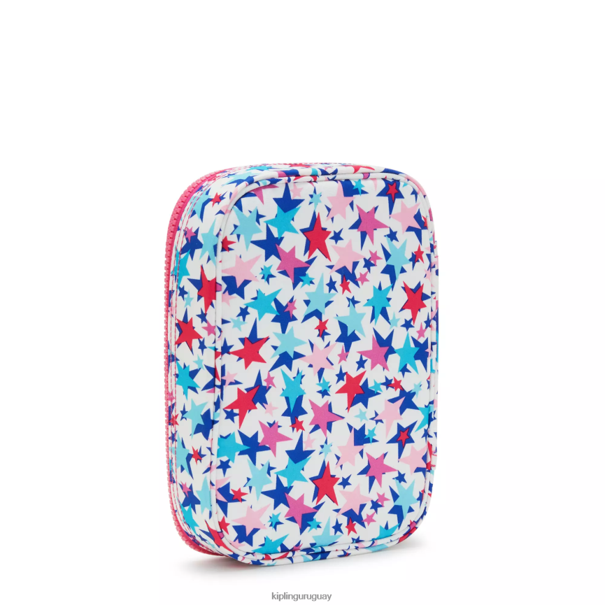 Kipling Estuche 100 bolígrafos estampado H44NB587 estrellas de amapola mujer bolígrafos y estuches