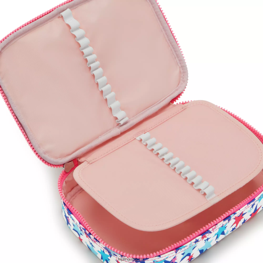 Kipling Estuche 100 bolígrafos estampado H44NB587 estrellas de amapola mujer bolígrafos y estuches