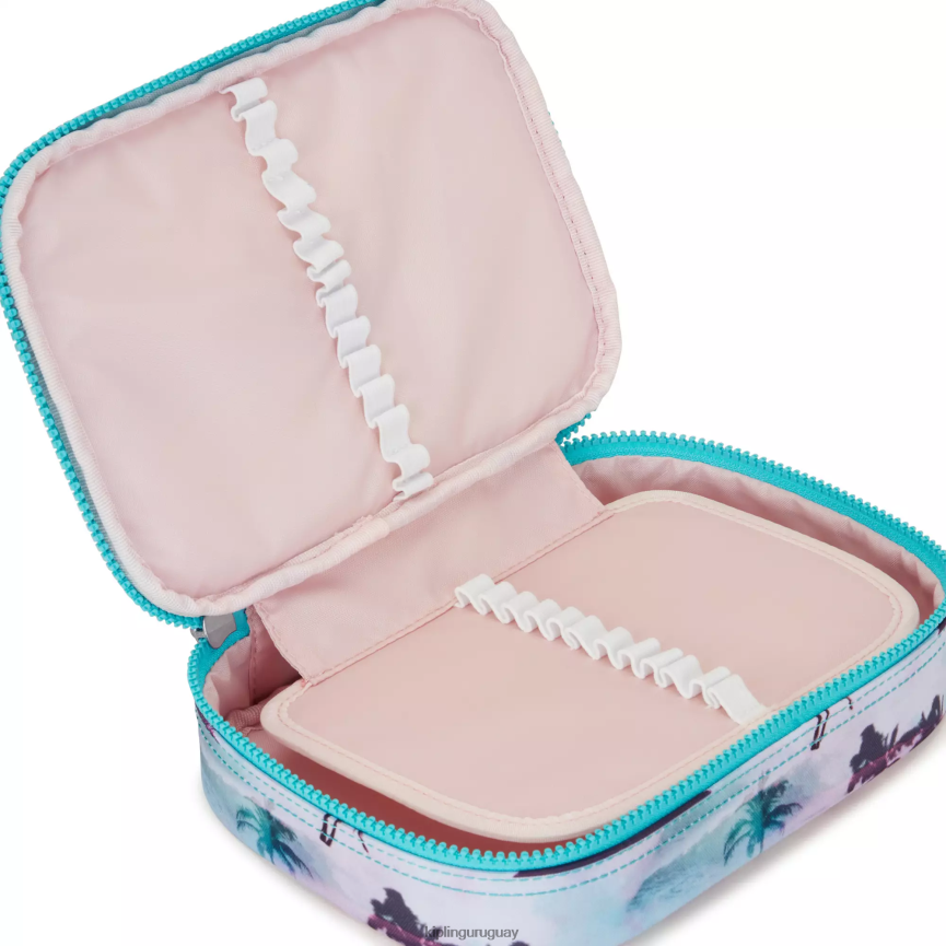 Kipling Estuche 100 bolígrafos estampado H44NB588 impresión de la palma de la sombra mujer bolígrafos y estuches