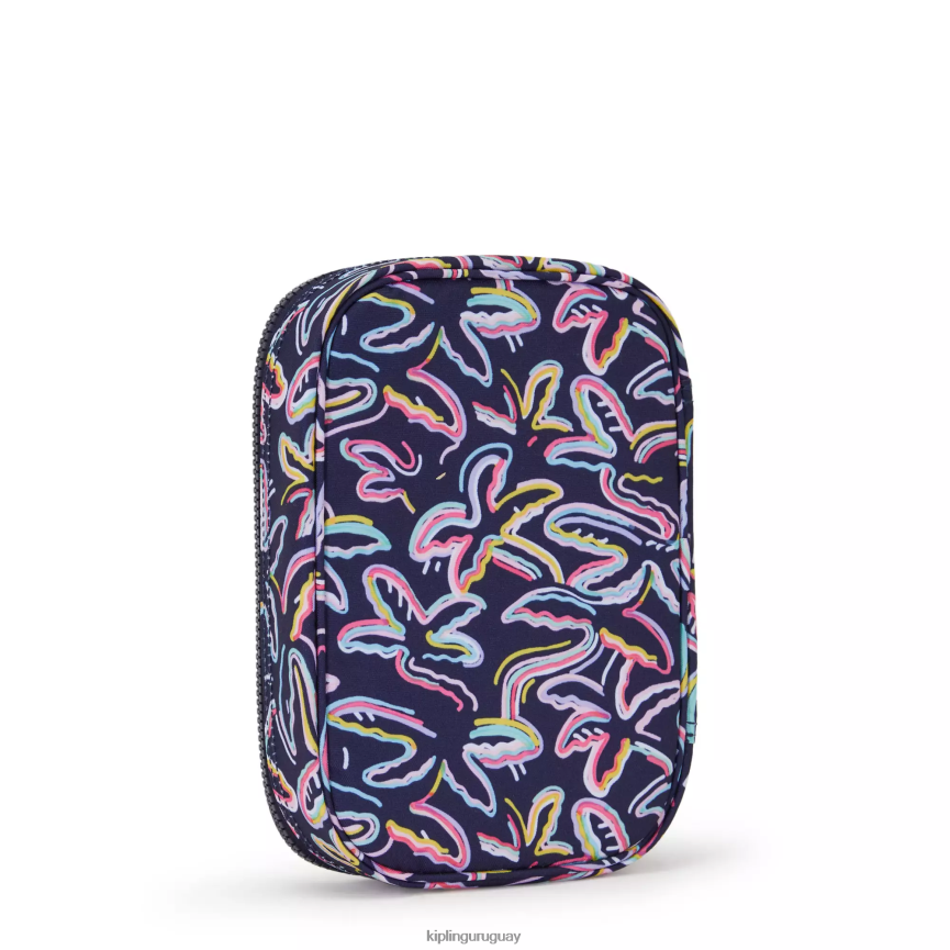 Kipling Estuche 100 bolígrafos estampado H44NB589 impresión de fiesta de palma mujer bolígrafos y estuches